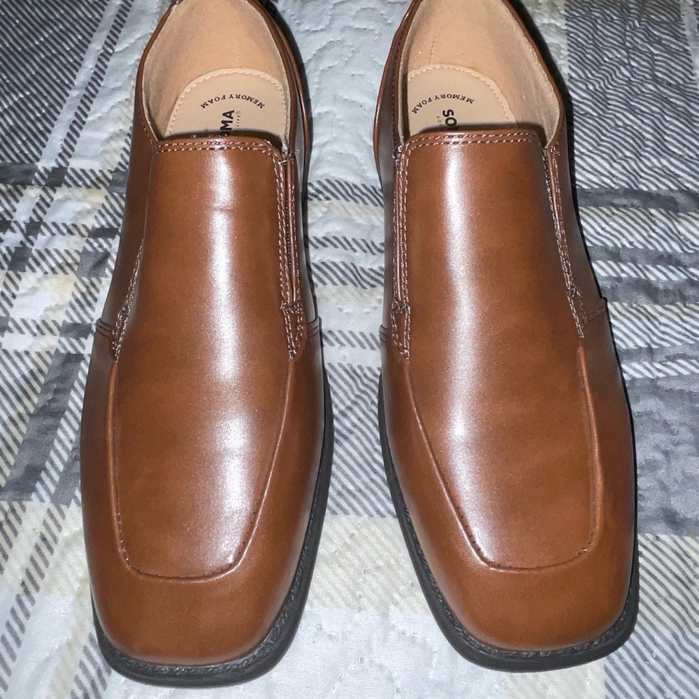 Giorgio Brutini Brown Leather Slip-Ons